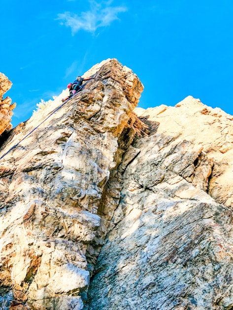 Rock Climb in Rock Canyon, Provo, Utah