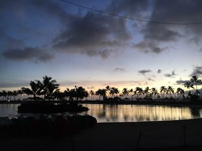 Watch the Sunset Over Duke Kahanamoku Lagoon