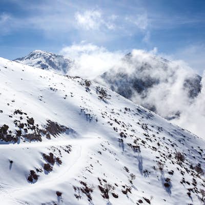 Snow Hike from Omalos to Kalergi Mountain Shelter