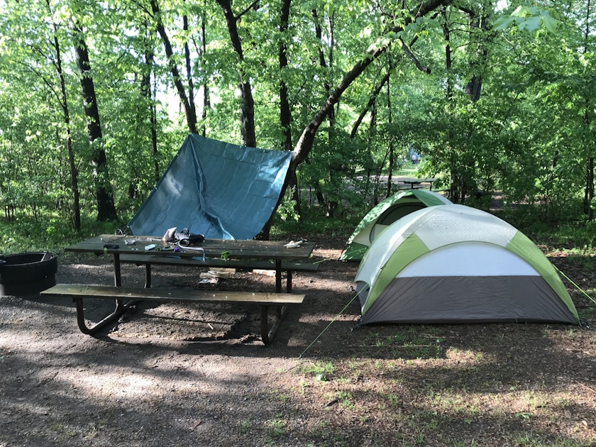 Camp at William O'Brien State Park, Marine on Saint Croix, Minnesota