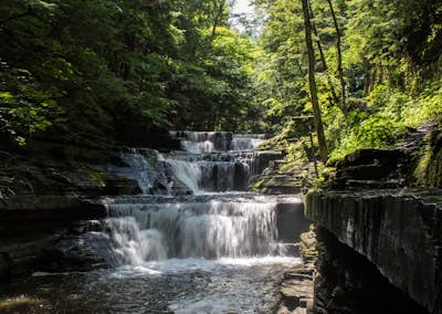 Hike the Gorge Trail at Buttermilk Falls