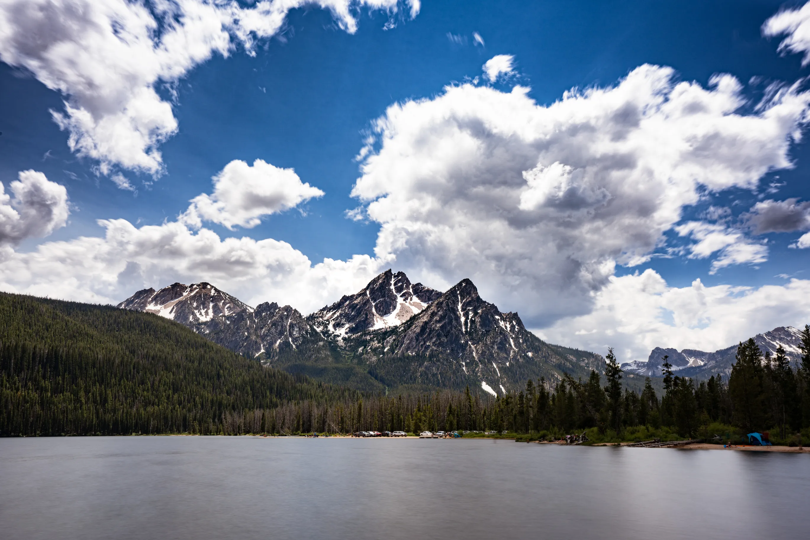 Photograph McGowan Peak & Stanley Lake at Sunrise 
