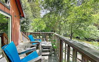 New Listing! Creek-Side Hideaway w/ Loft & Deck