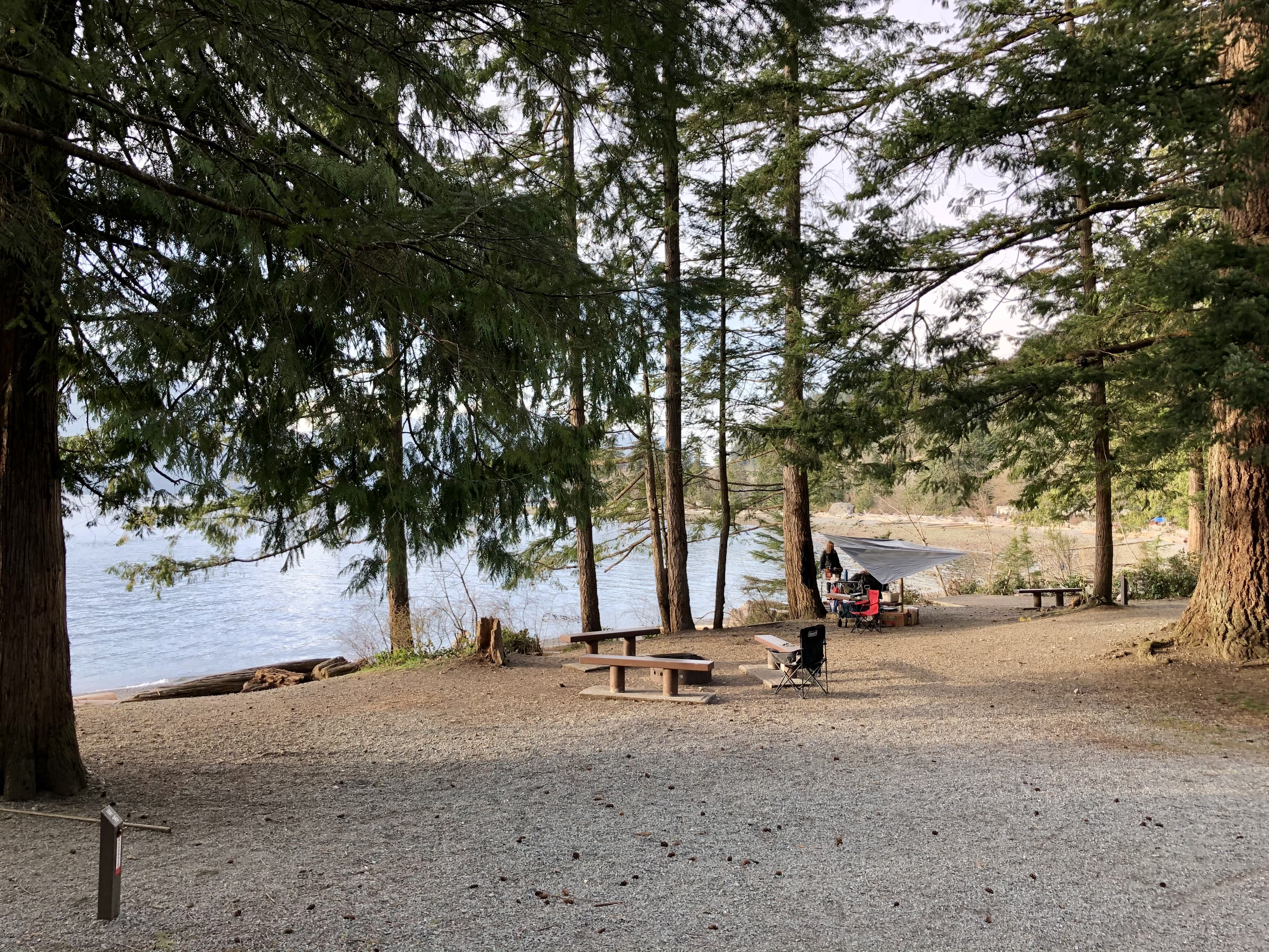 Camp at Porteau Cove Provincial Park 