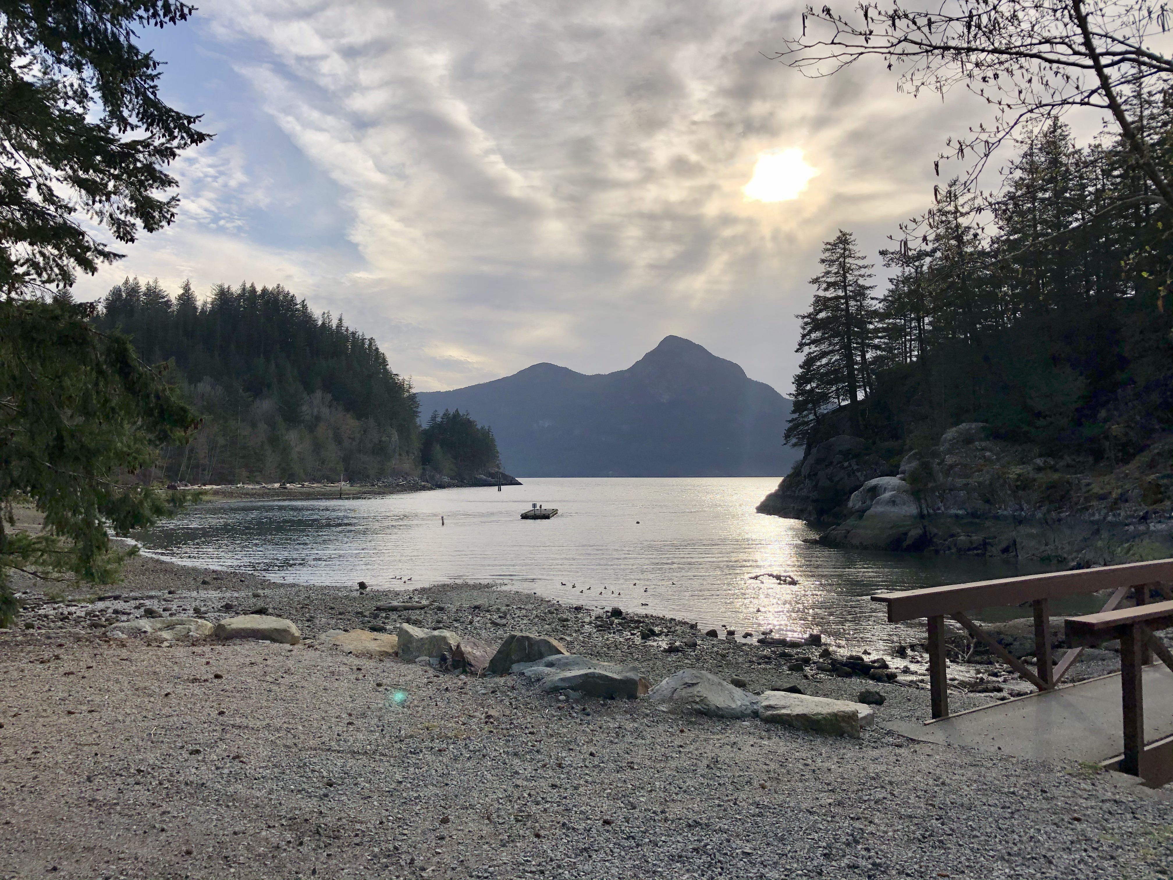 Camp at Porteau Cove Provincial Park 