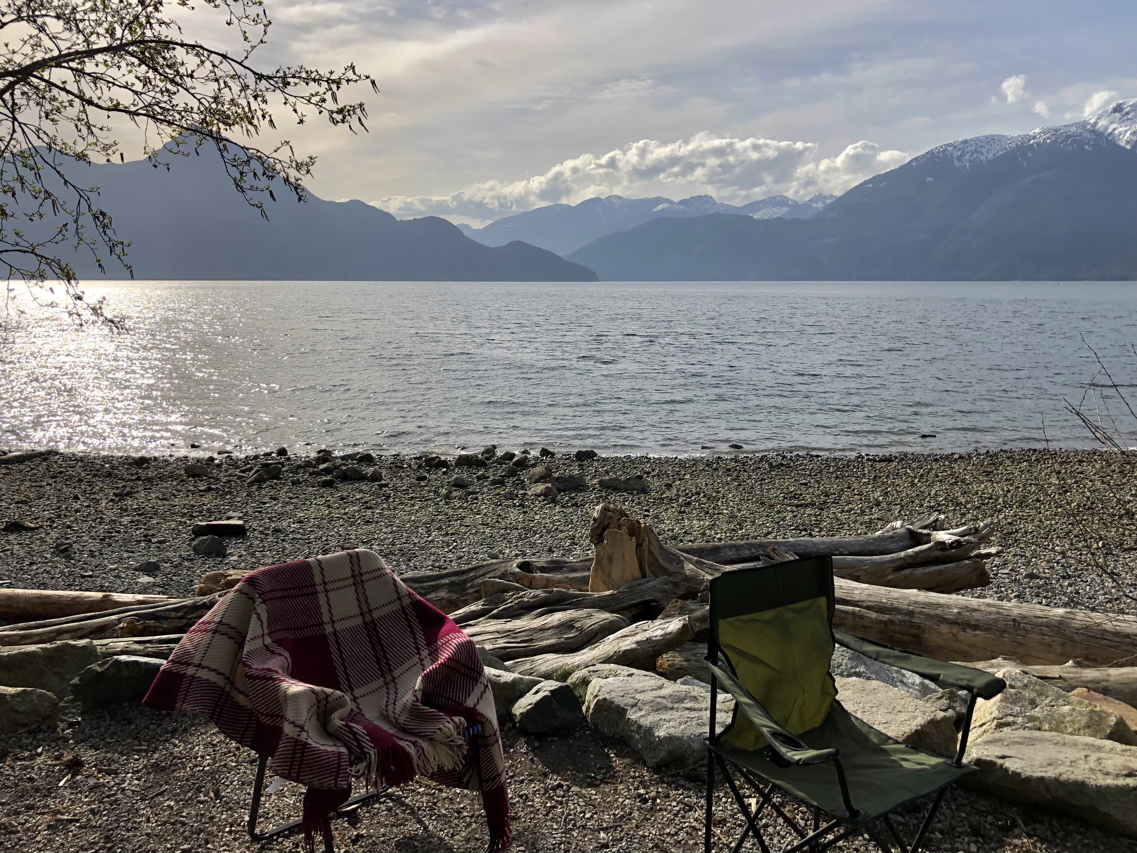 Camp at Porteau Cove Provincial Park 