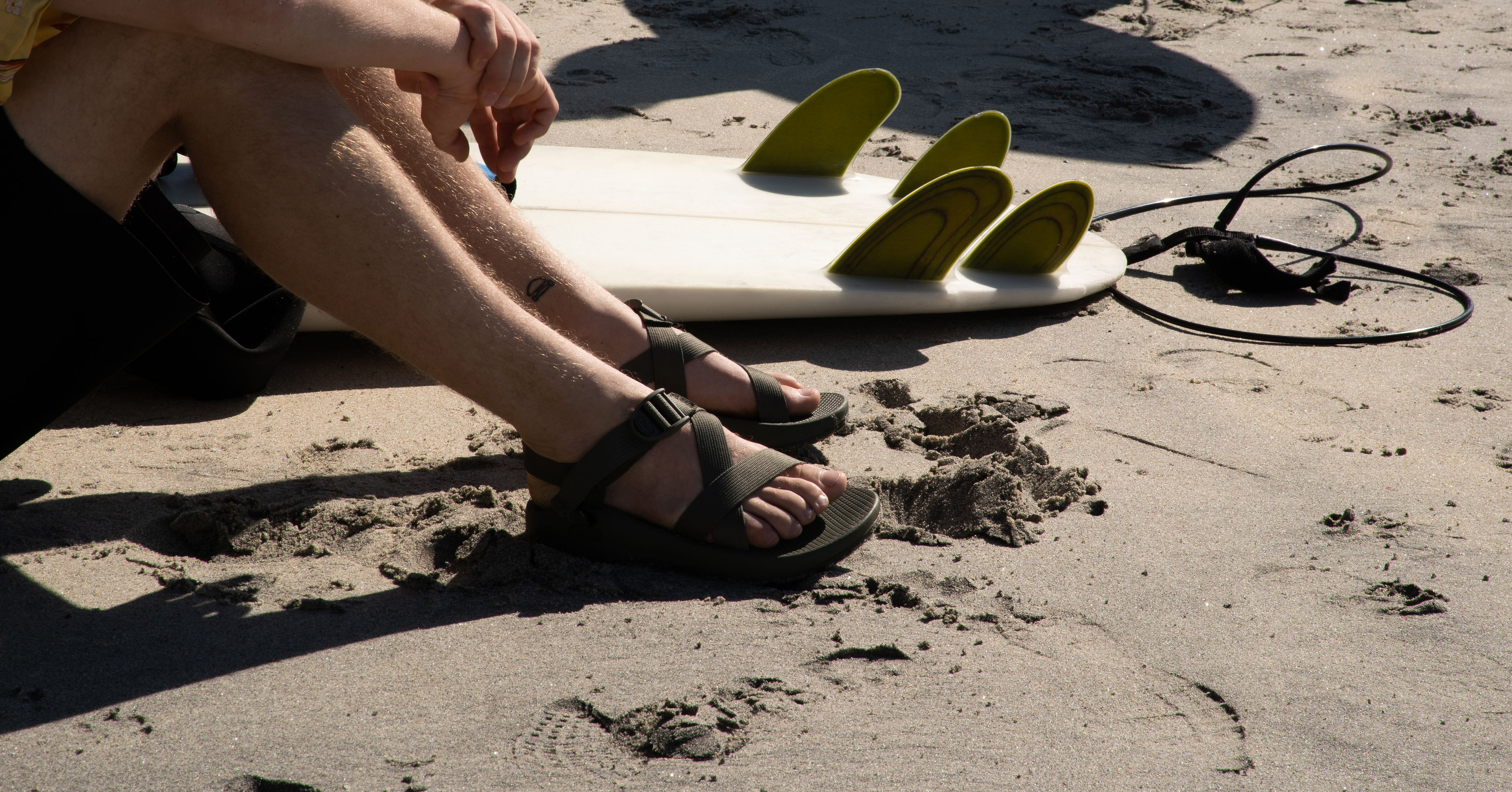 chacos at the beach