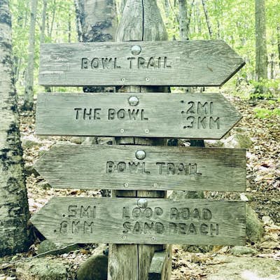 Hike to The Bowl in Acadia NP