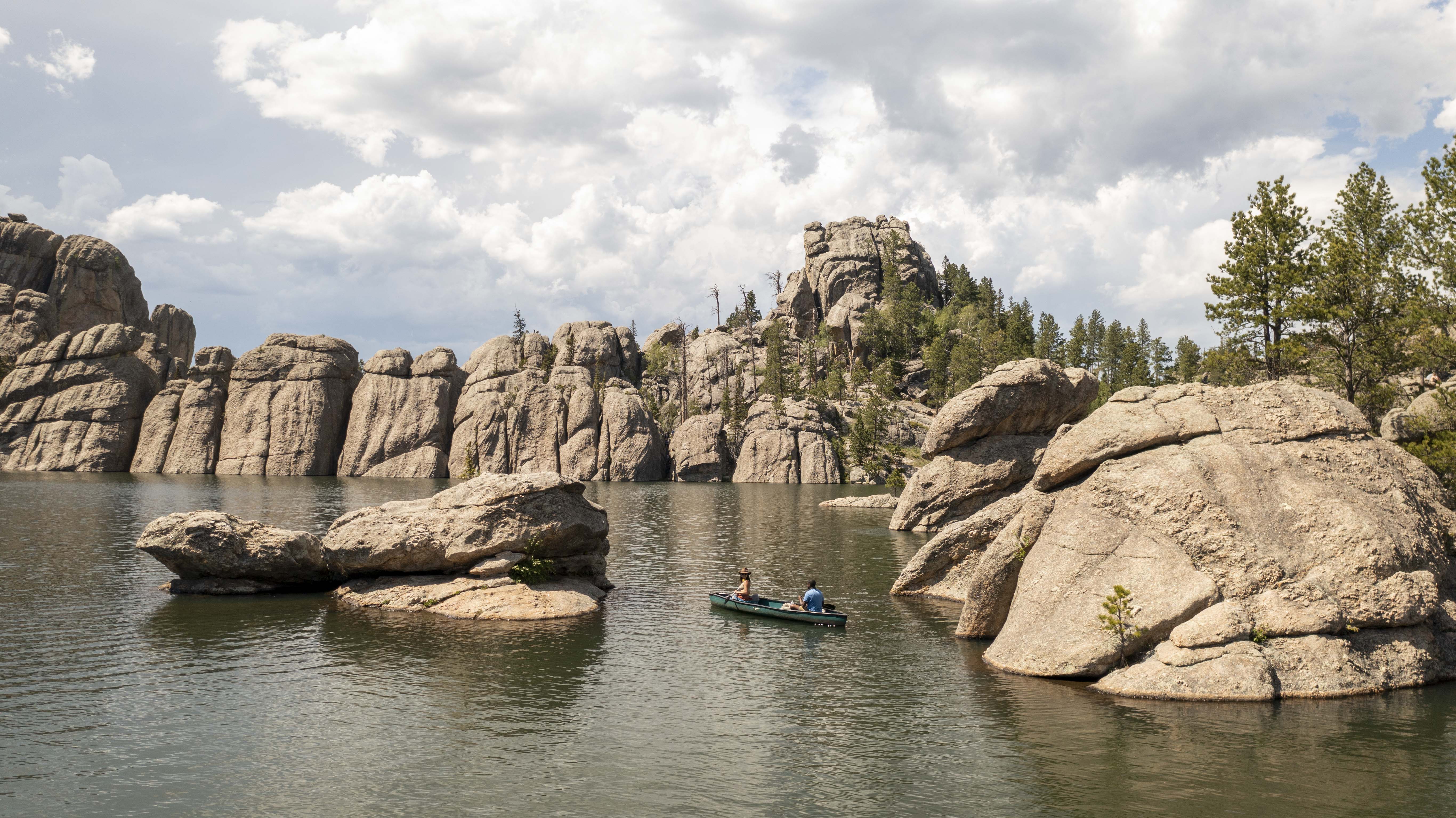 Canoe at Sylvan Lake