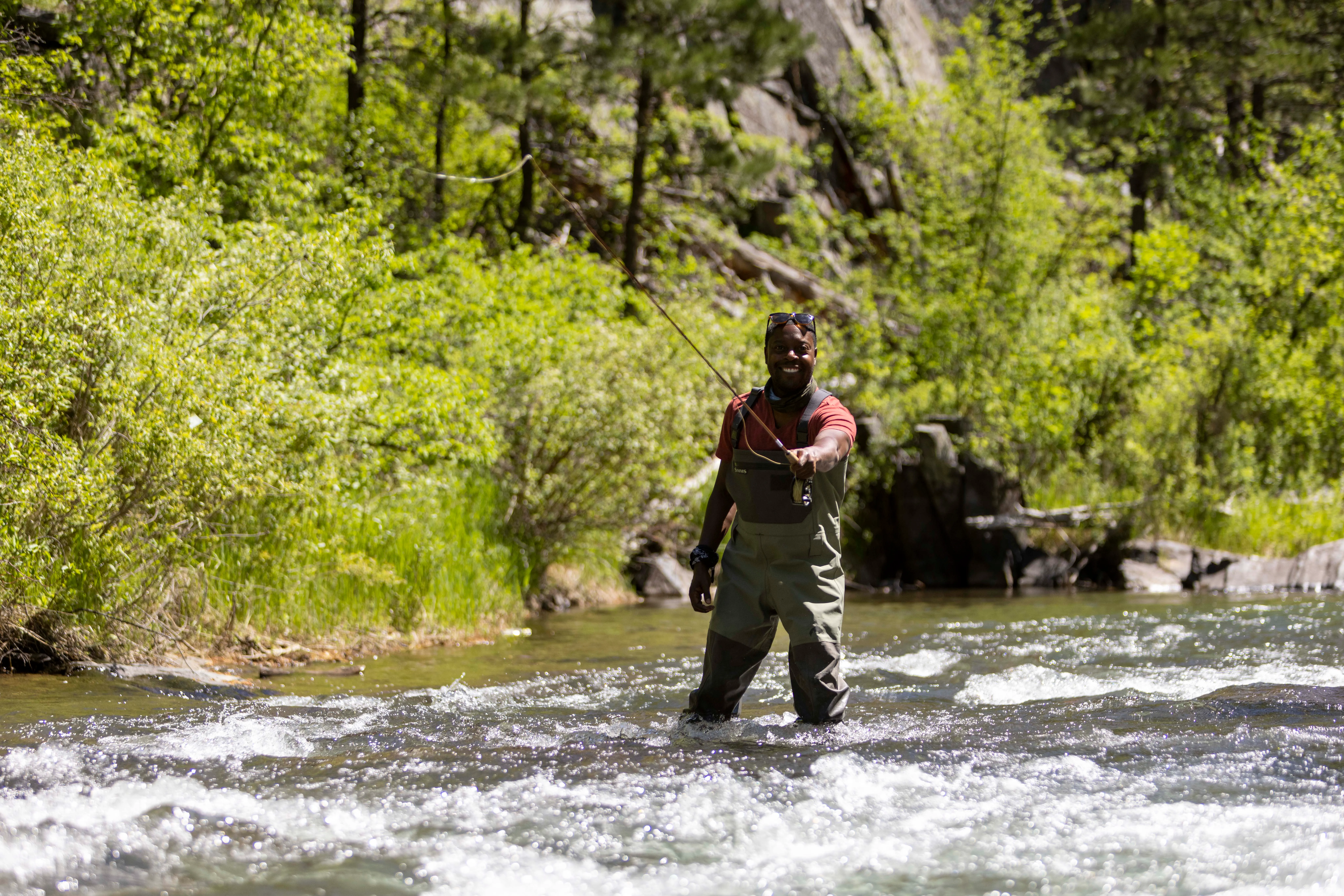 Fly Fish Along Rapid Creek