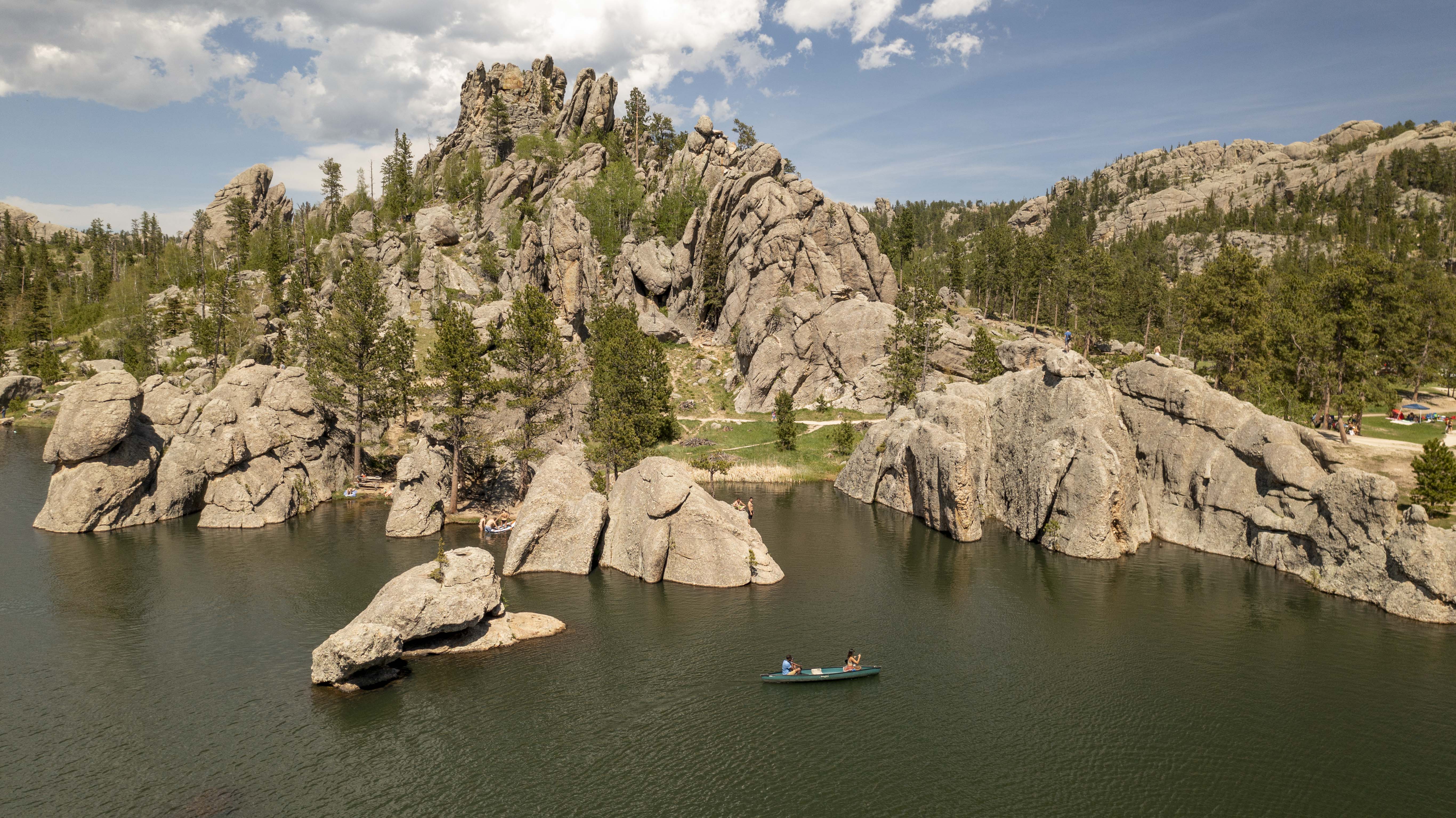 Canoe at Sylvan Lake