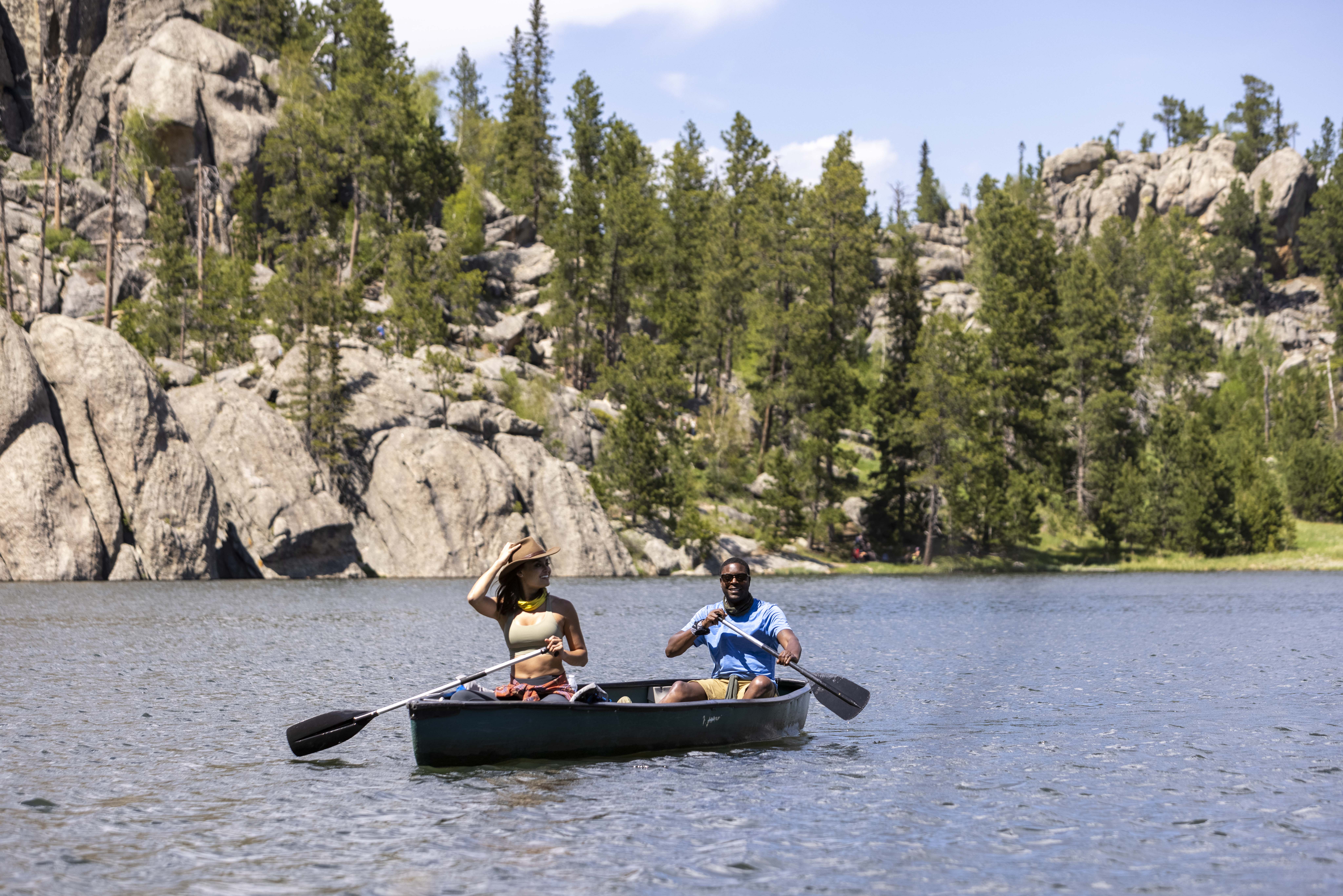 Canoe at Sylvan Lake