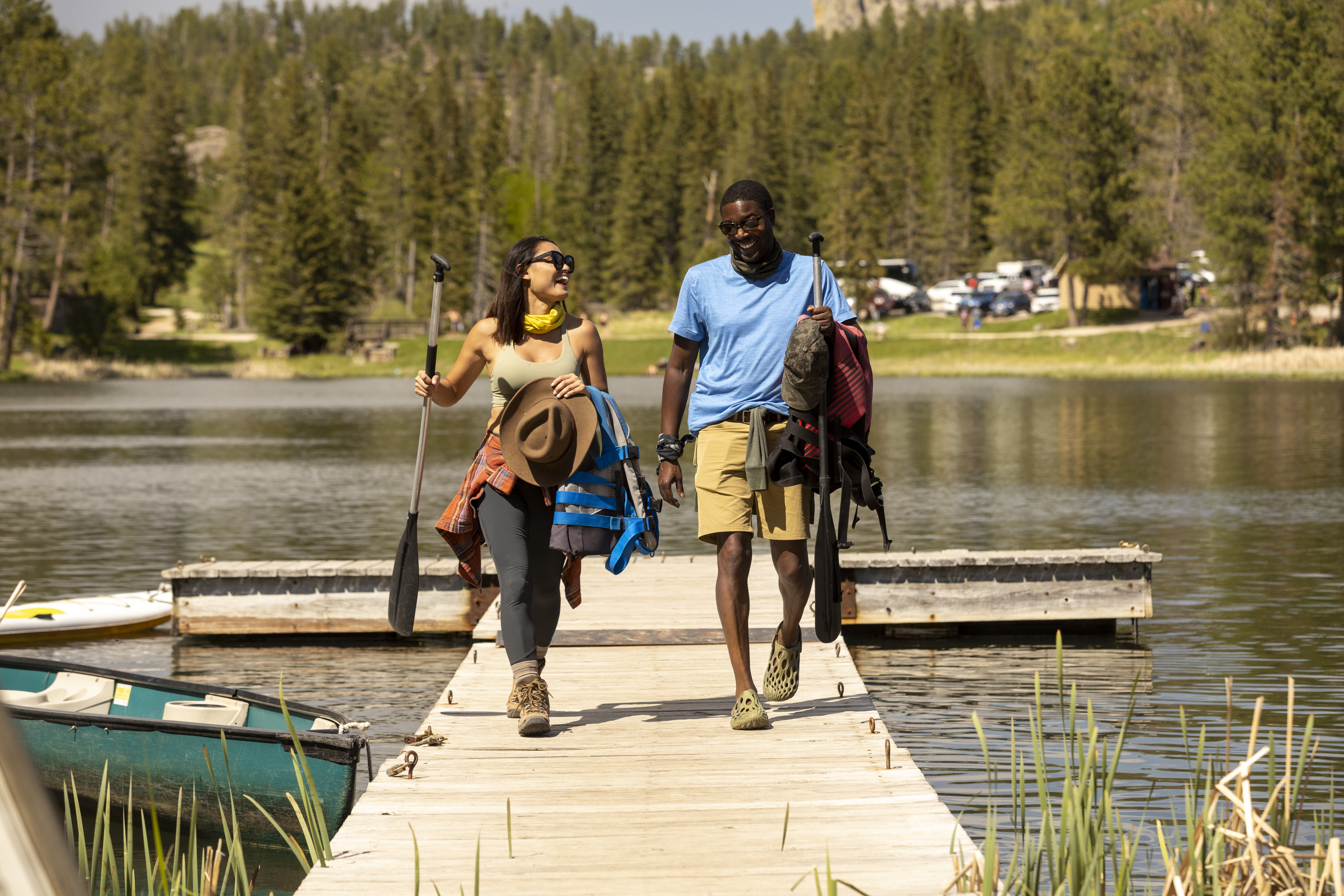 Canoe at Sylvan Lake