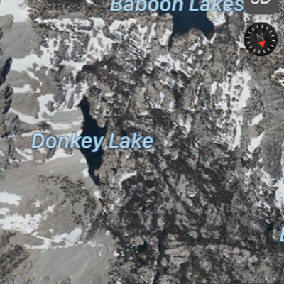 Baboon Lakes via Sabrina Basin