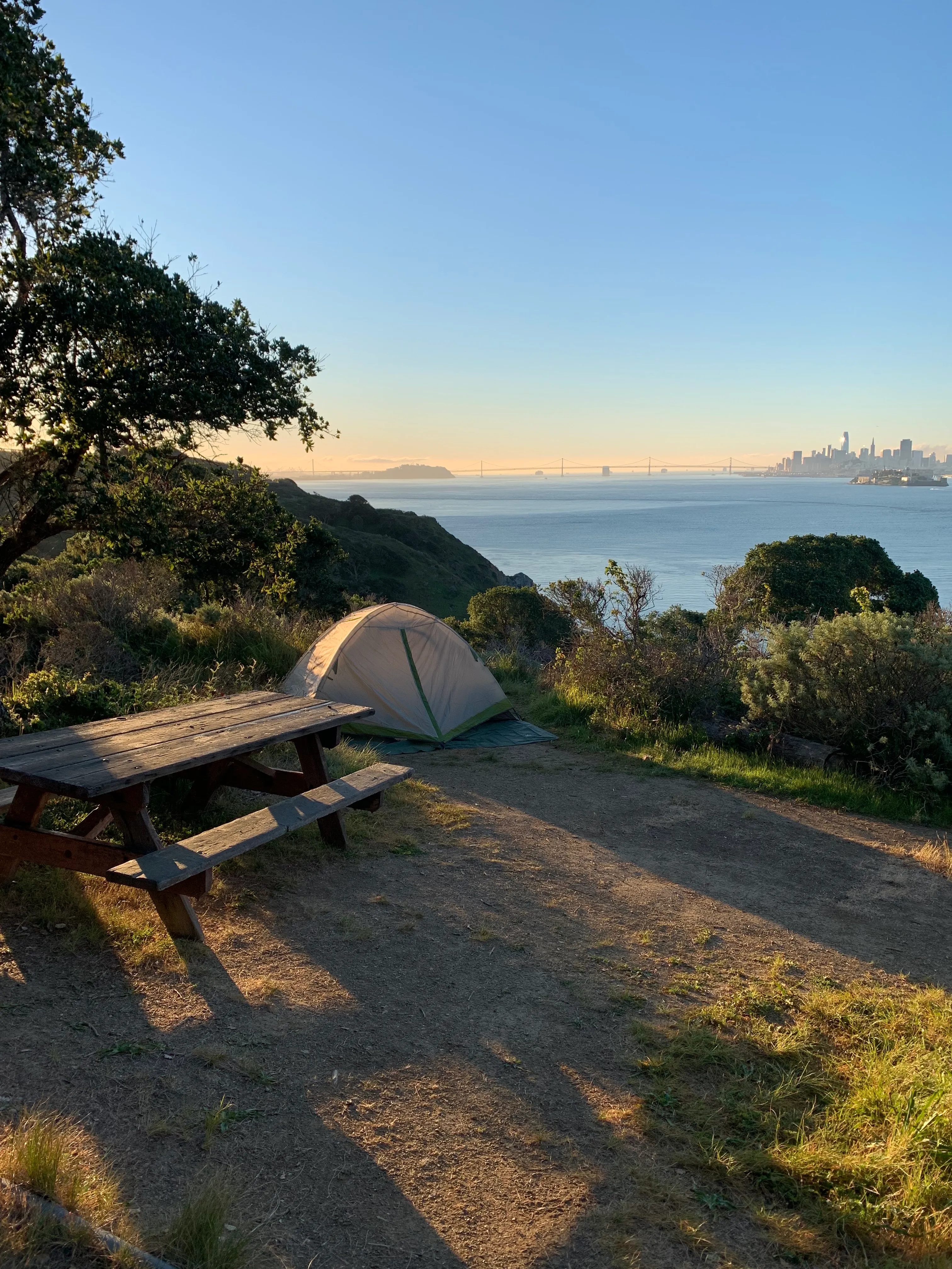 Camp on Angel Island