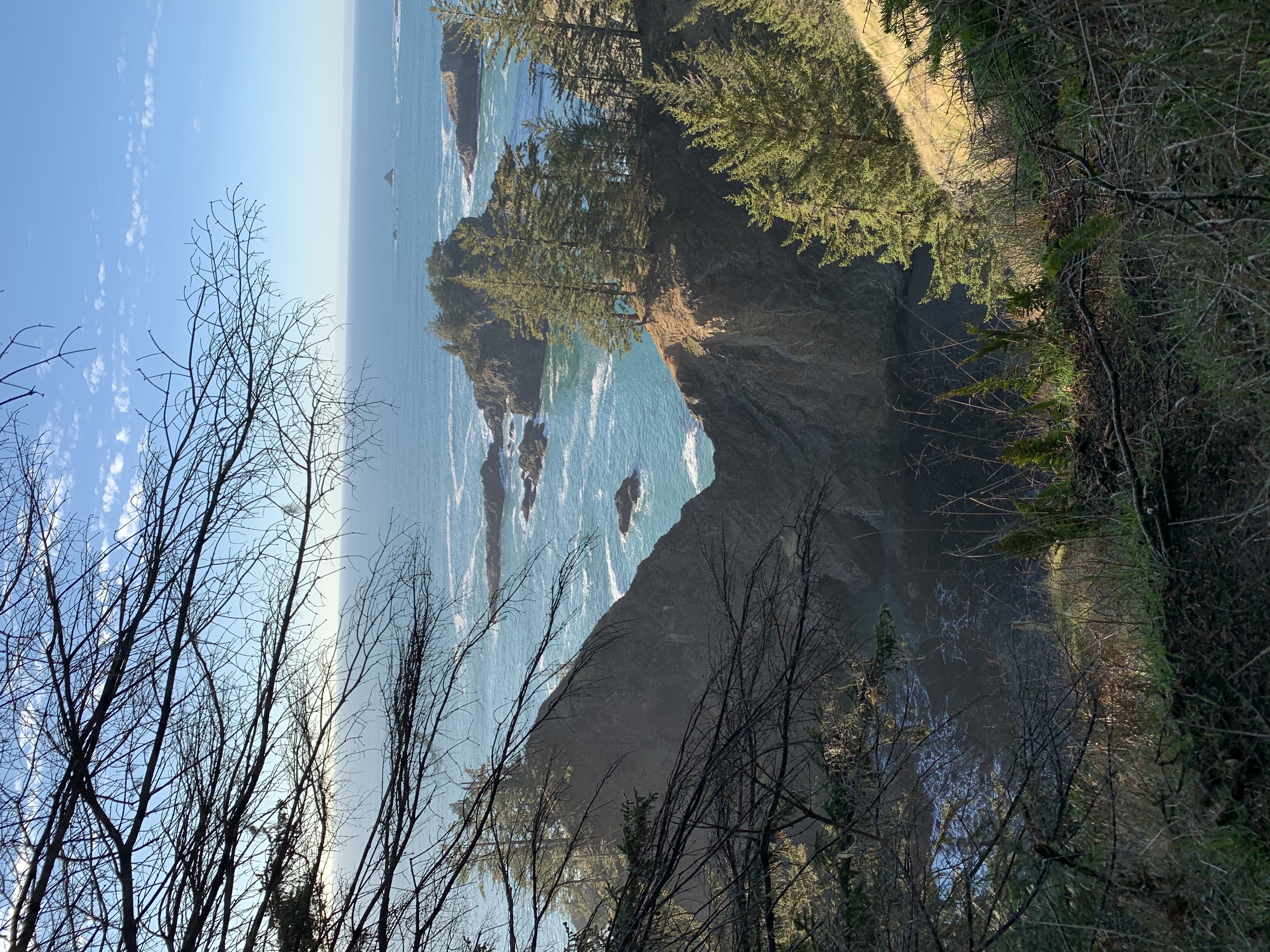 Natural Bridges Cove - North Island Viewpoint (China Beach) Trail