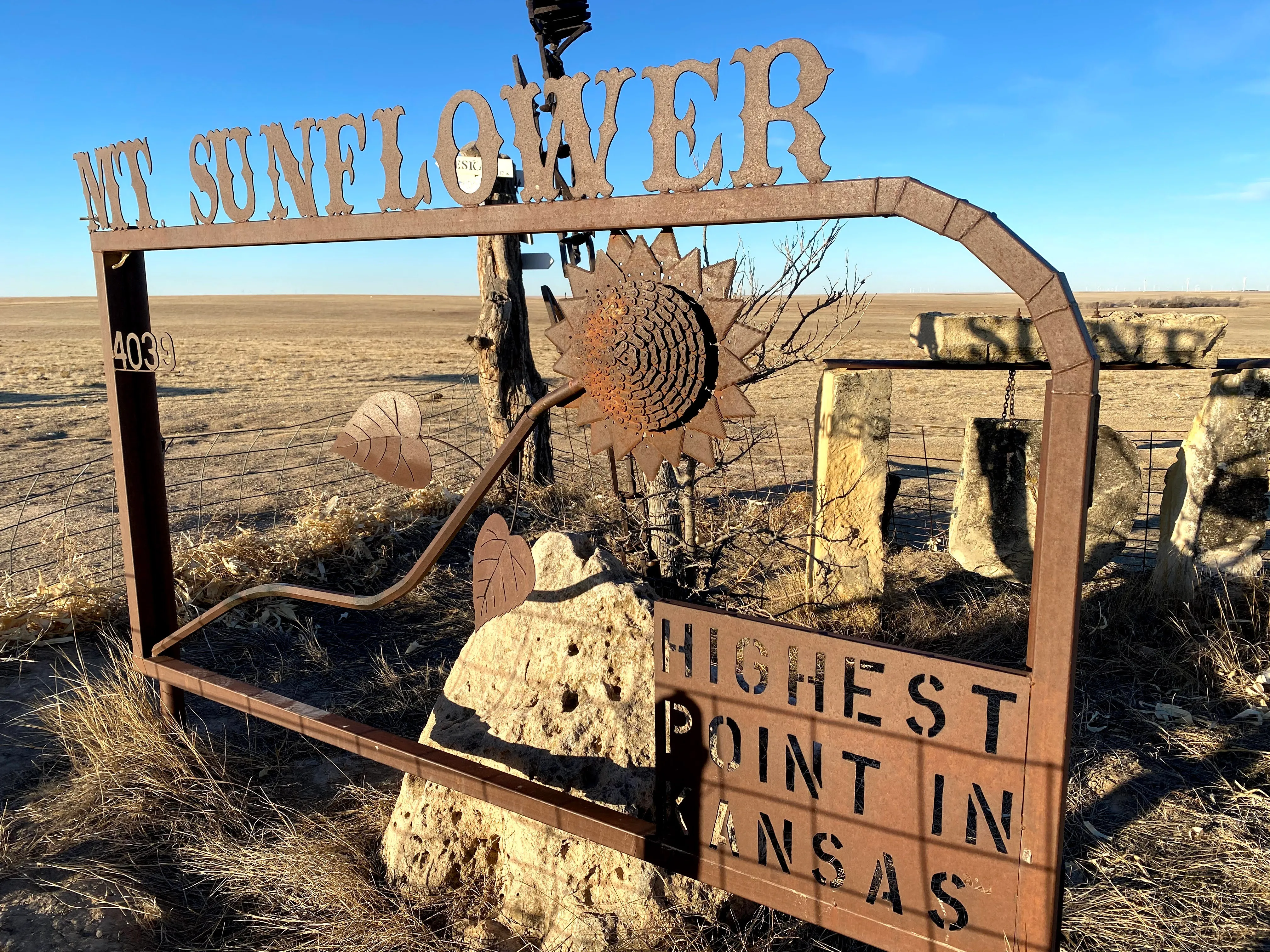 Hike Mount Sunflower Trail To Kansas Highpoint