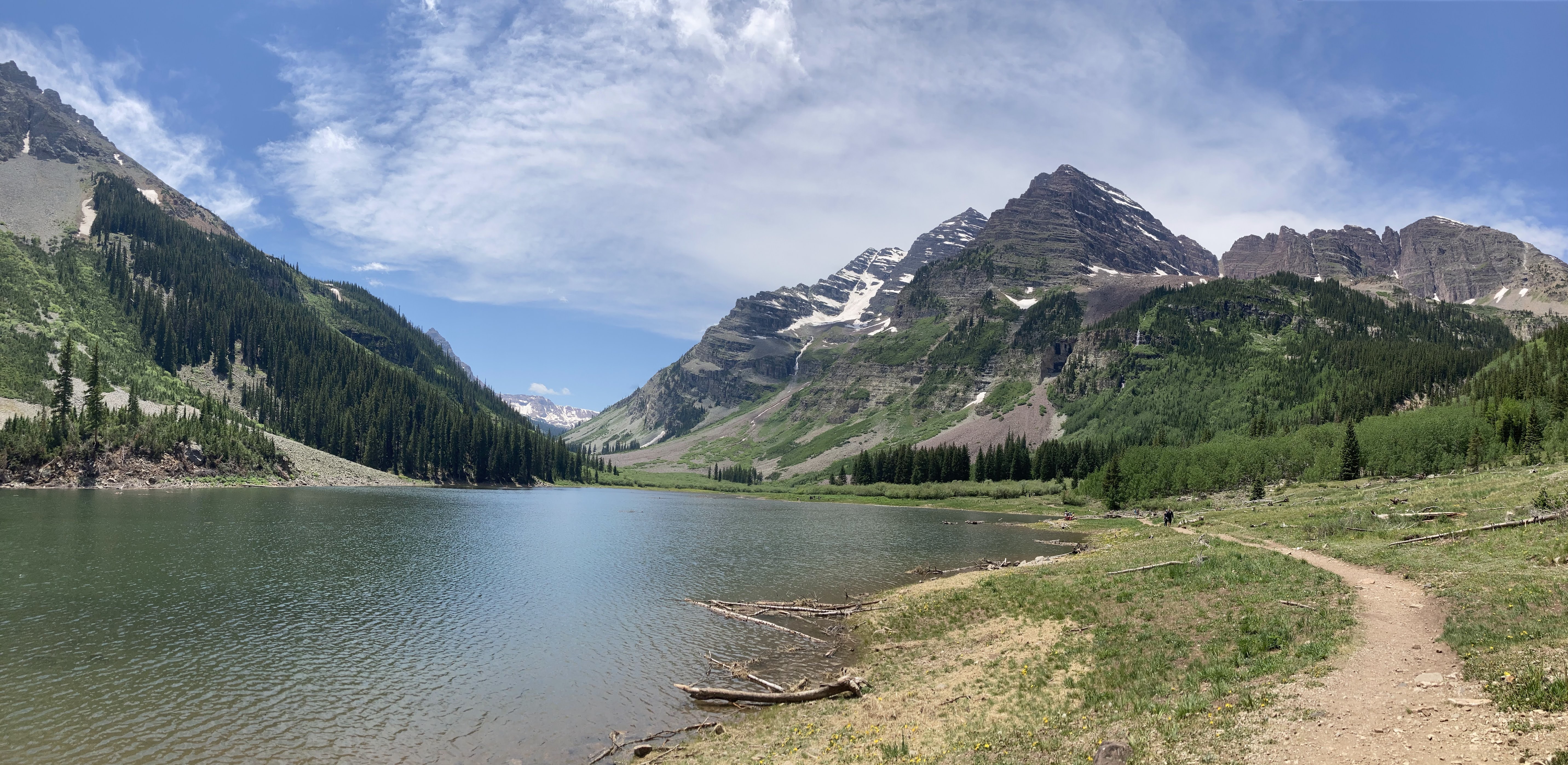 Crater Lake via Maroon-Snowmass Trail