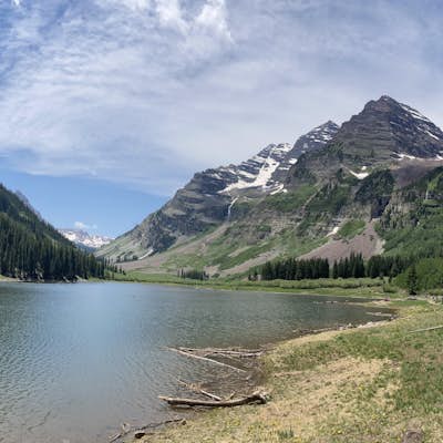 Crater Lake via Maroon-Snowmass Trail