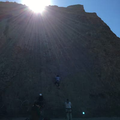 Rock Climb at Point Dume