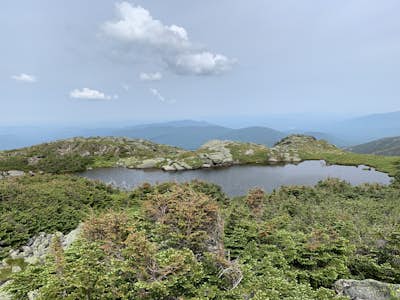 Lake of the Clouds from Mount Washington Summit via Crawford Path