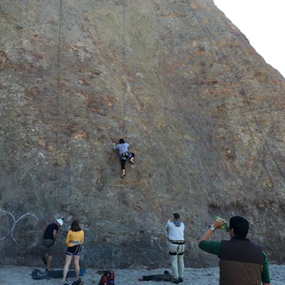 Rock Climb at Point Dume