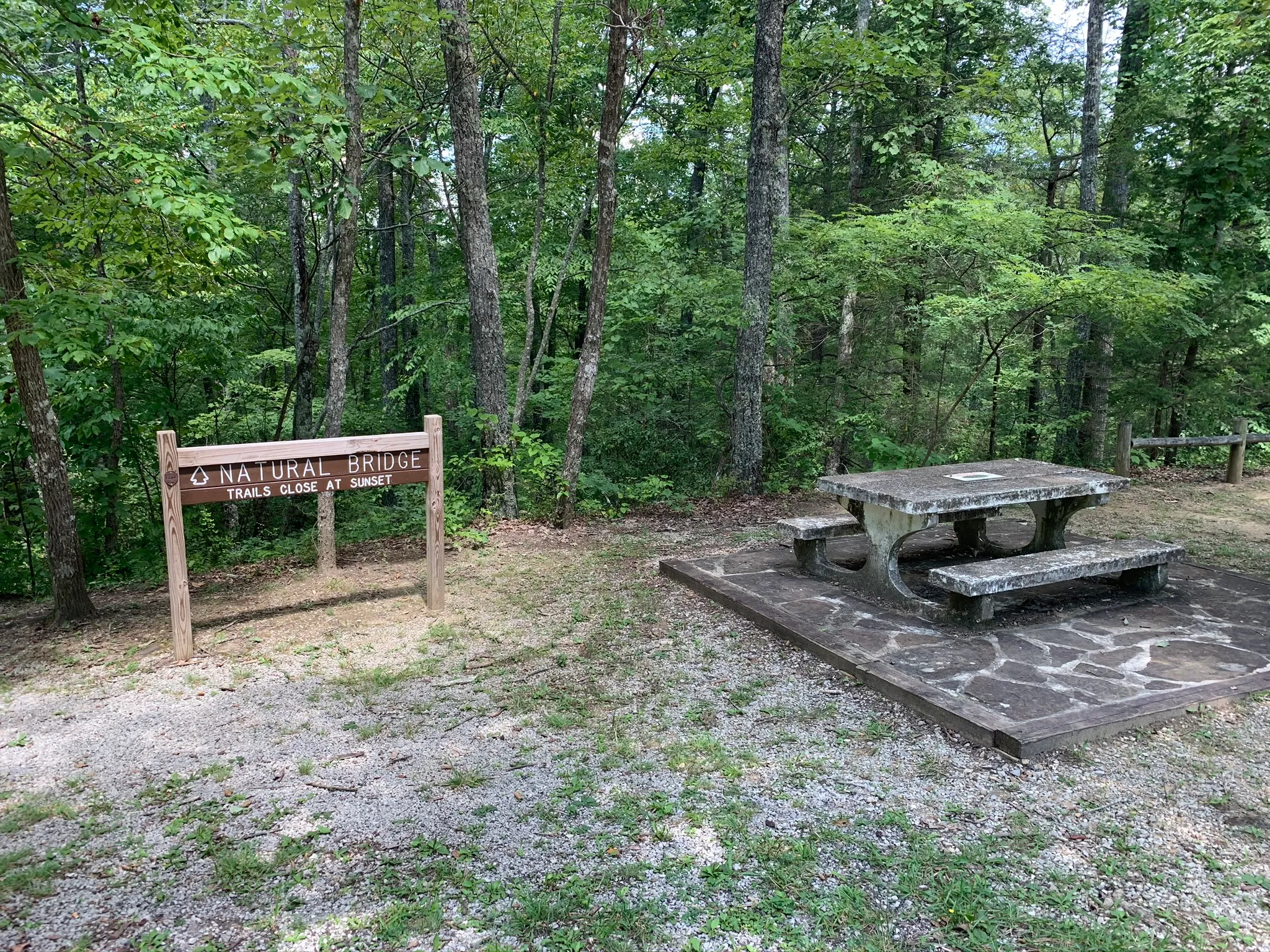 Hazard Cave and Natural Bridge Trail