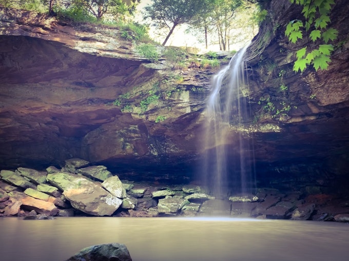 Bork's Falls in Shawnee National Forest.
