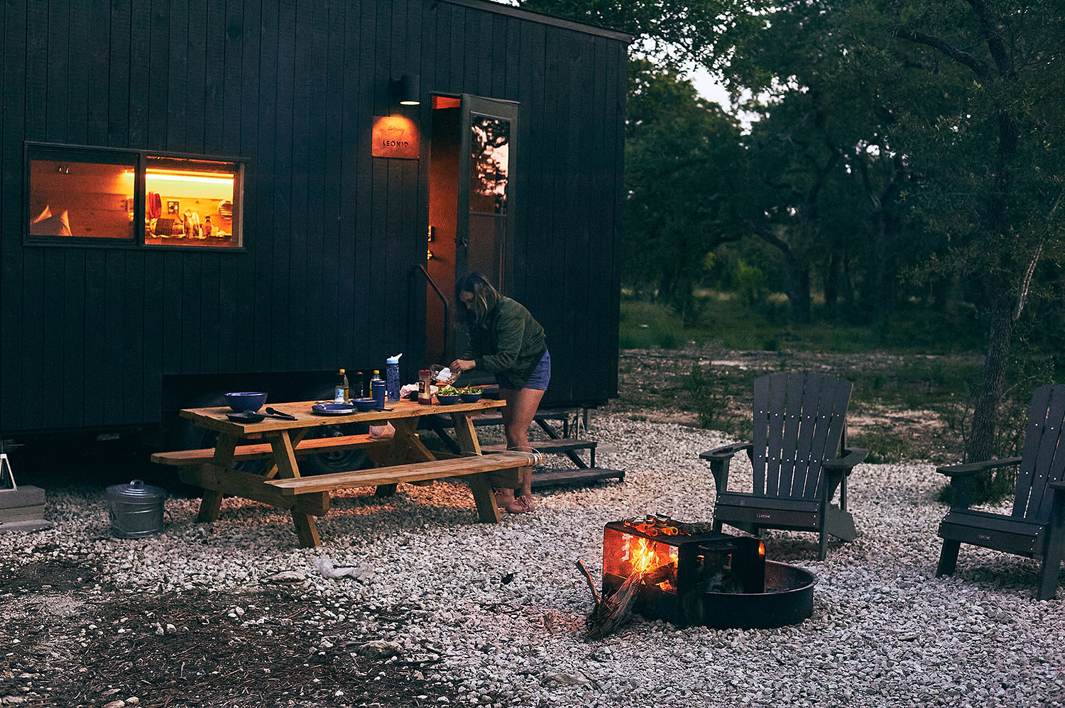 Postcard Cabins Hill Country