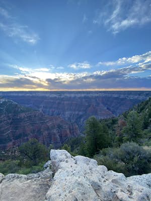 Photograph a Sunset from the North Rim Lodge
