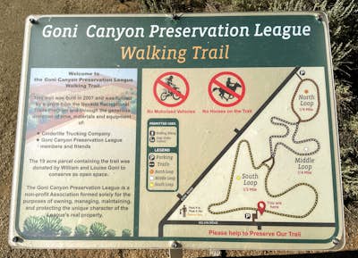 Goni Canyon Preservation League Walking Trail
