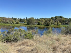 Levee Path/American River Bike Trail: Williams Pond Rec Area to Watt Ave