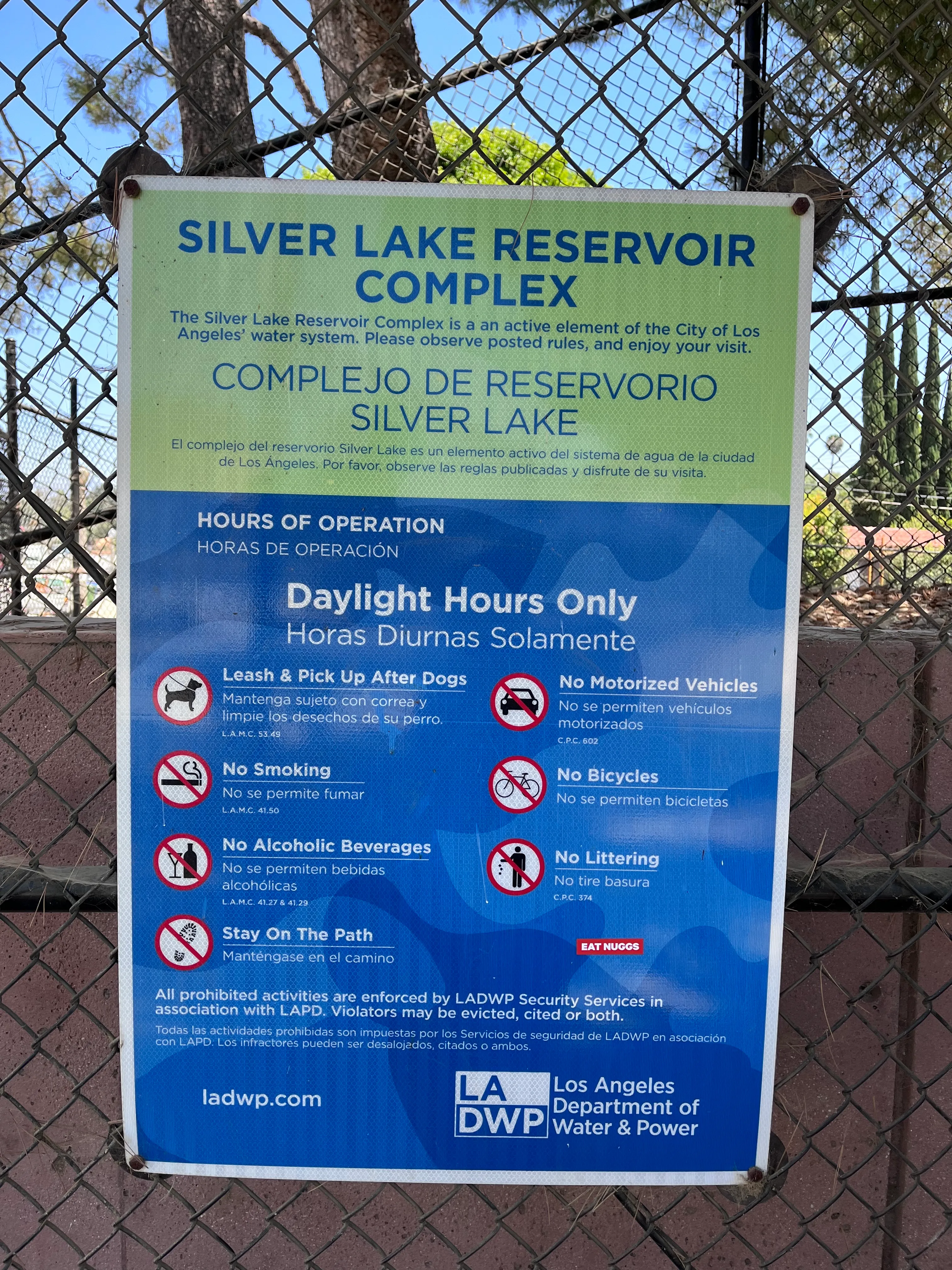 Silver Lake Reservoir Trail
