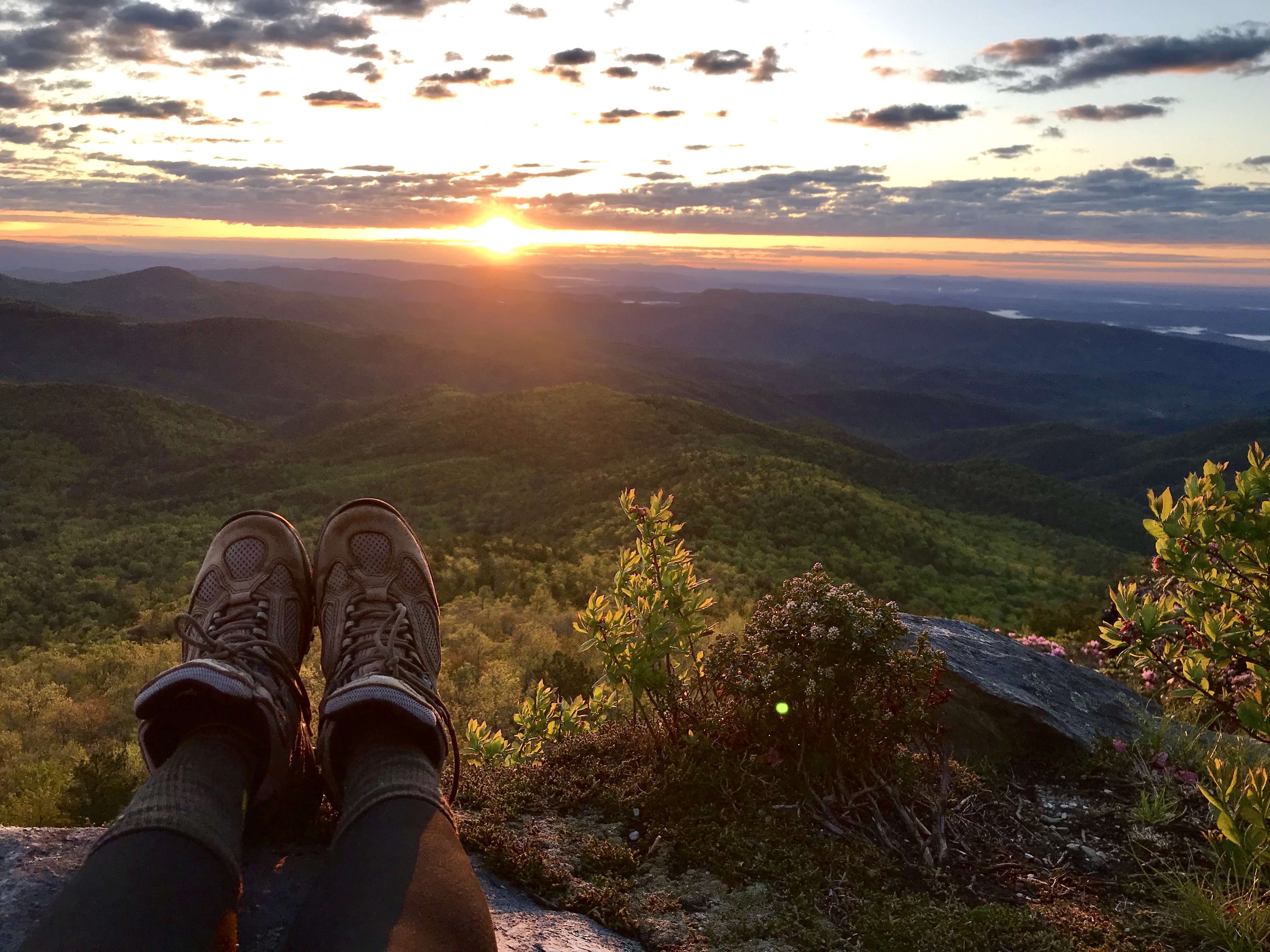 Photograph Hawksbill Mountain at Sunrise or Sunset