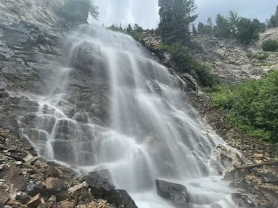 Hike from Stanley Lake to Bridal Veil Falls