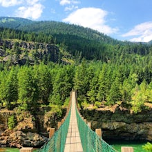 Kootenai Falls and Swinging Bridge Trail