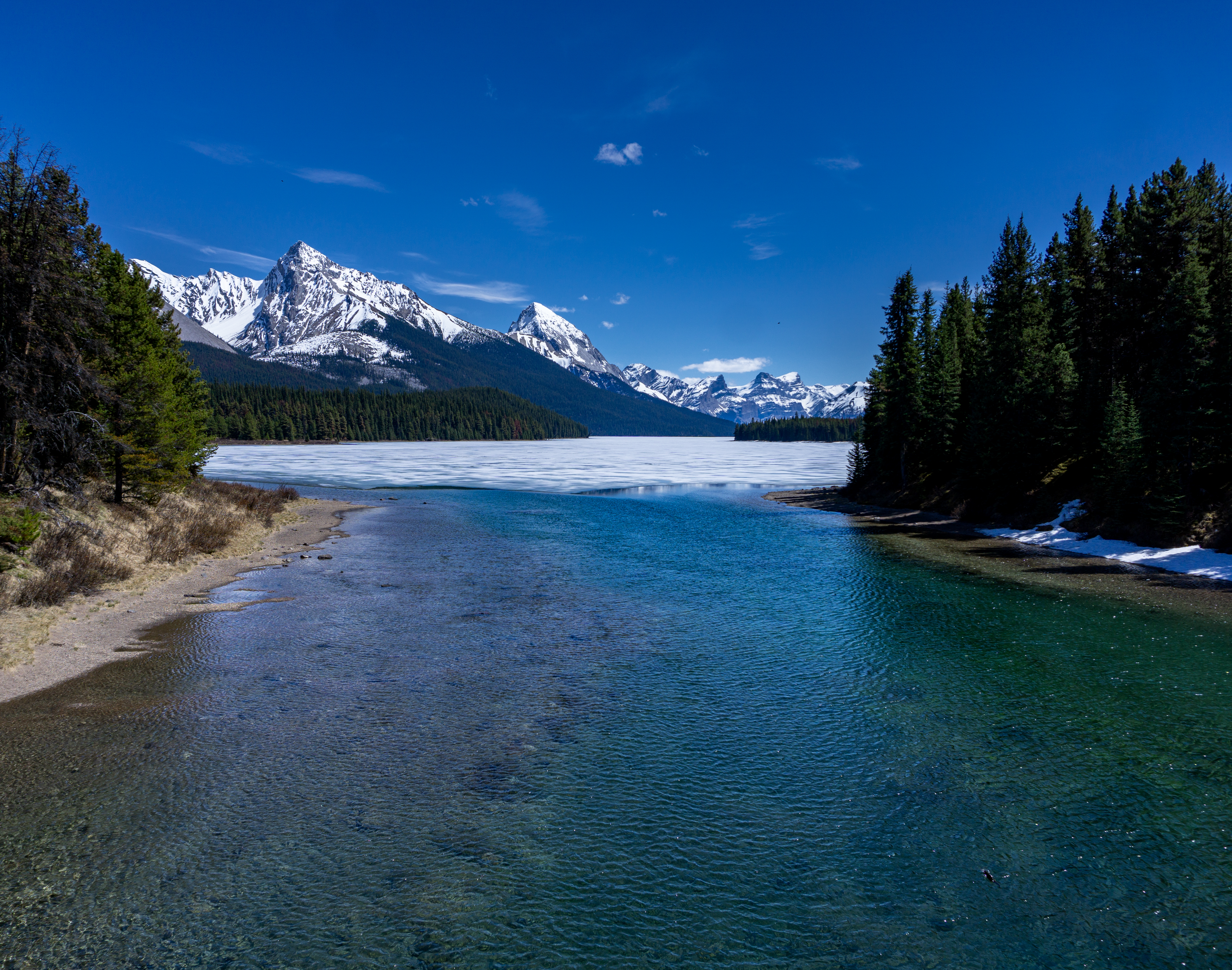 Photograph Spirit Island and Maligne Lake 