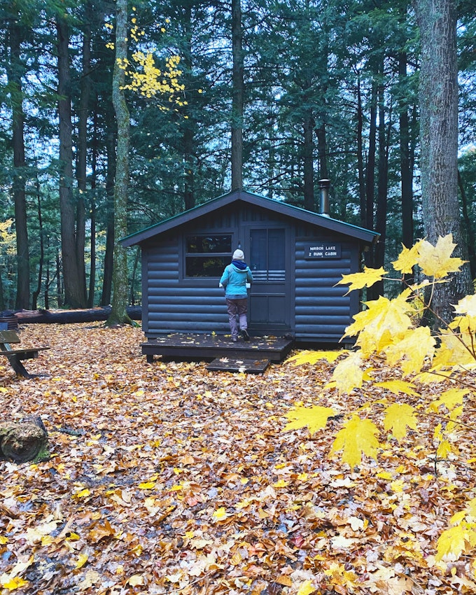 Cabin in the Porcupine Mountains in Michigan's Upper Peninsula.