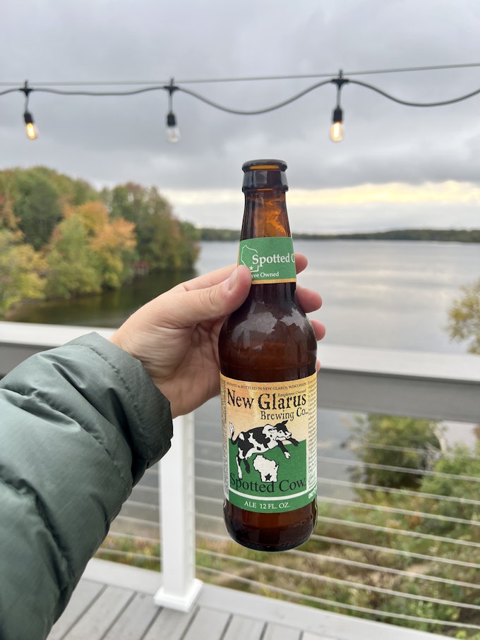 Wisconsin's famous New Glarus Spotted Cow beer