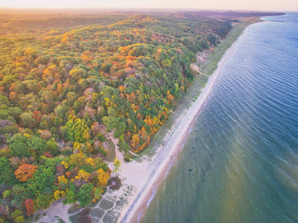 lake michigan circle tour sign