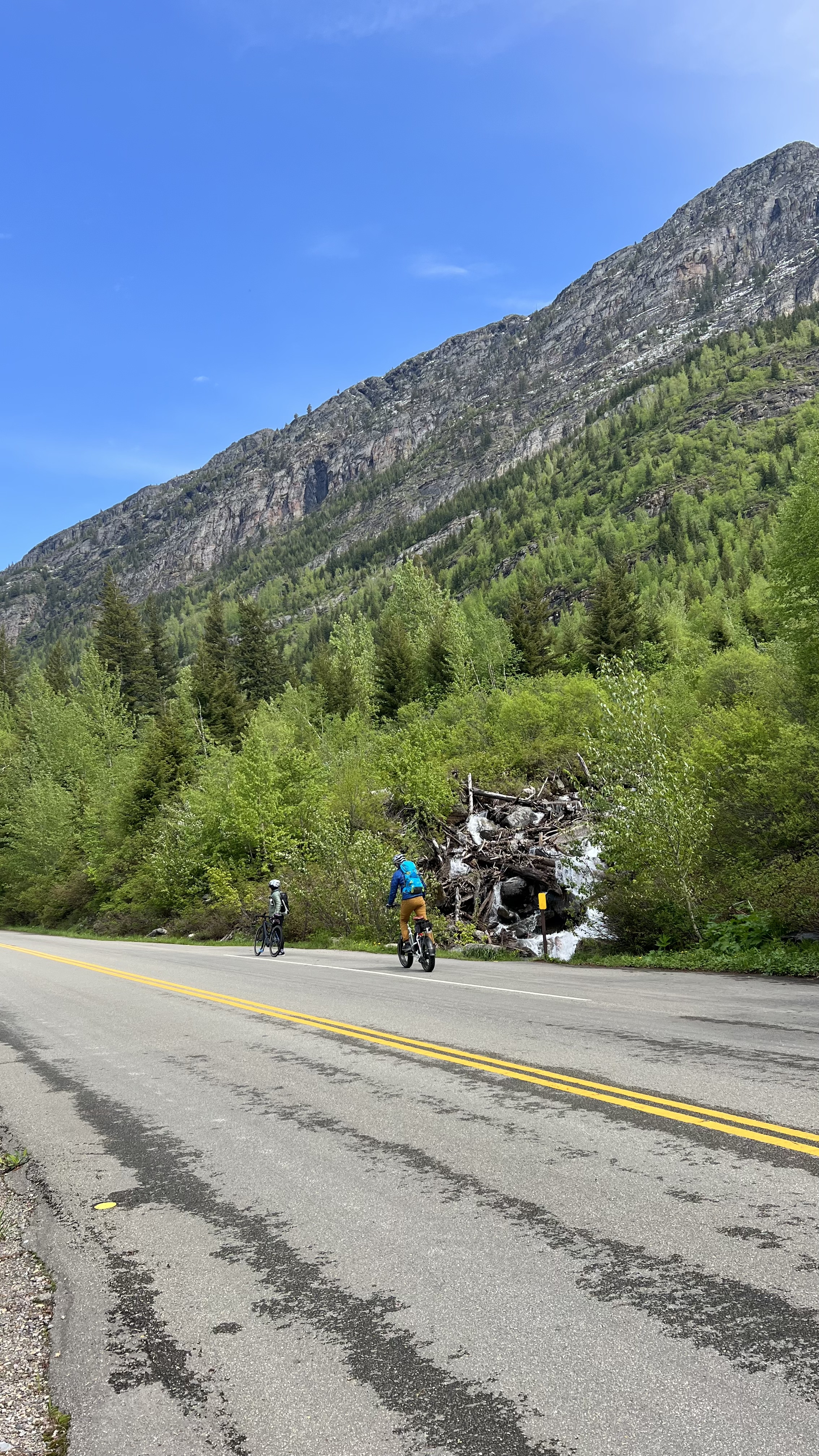 Bike Going-to-the-Sun Road in Glacier National Park