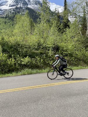 Bike Going-to-the-Sun Road in Glacier National Park