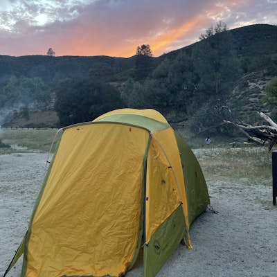Camp in Pinnacles National Park 