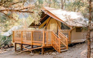 Huttopia Paradise Springs: Trappeur Tents