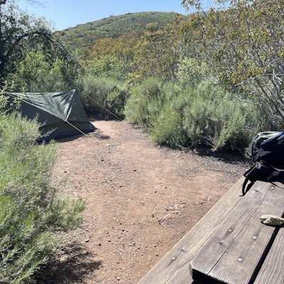Backpack to the La Jolla Valley Walk-In Camps