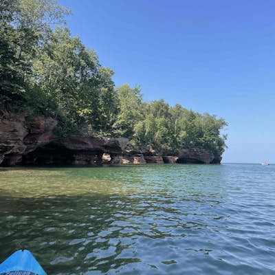 Kayak to the Sand Island Sea Caves