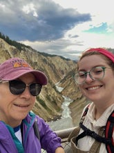 Brink of Lower Falls via North Rim Trail