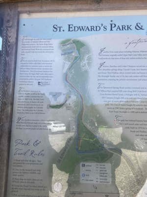 St. Edwards Park Yellow & Blue Trails