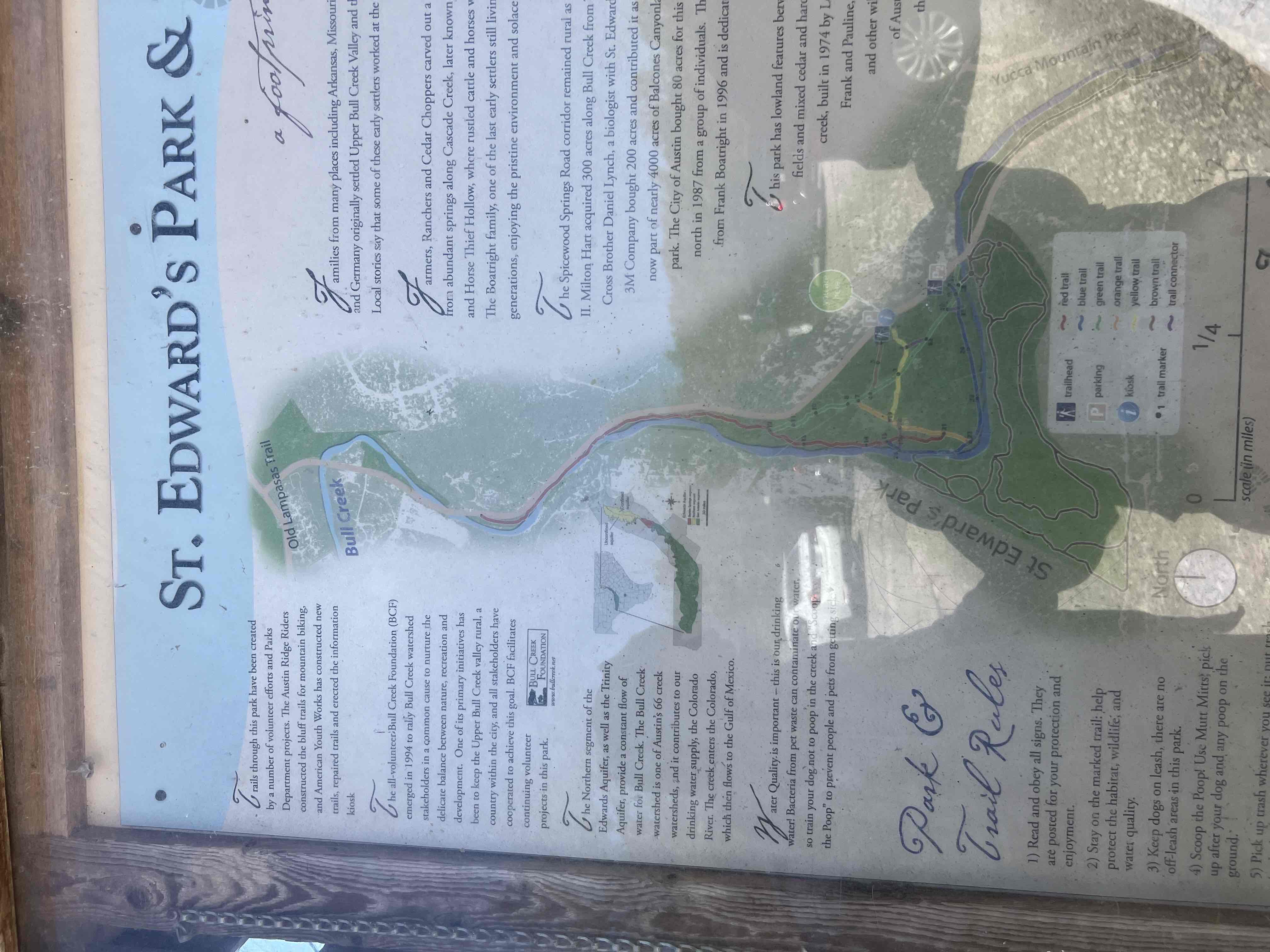 St. Edwards Park Yellow & Blue Trails