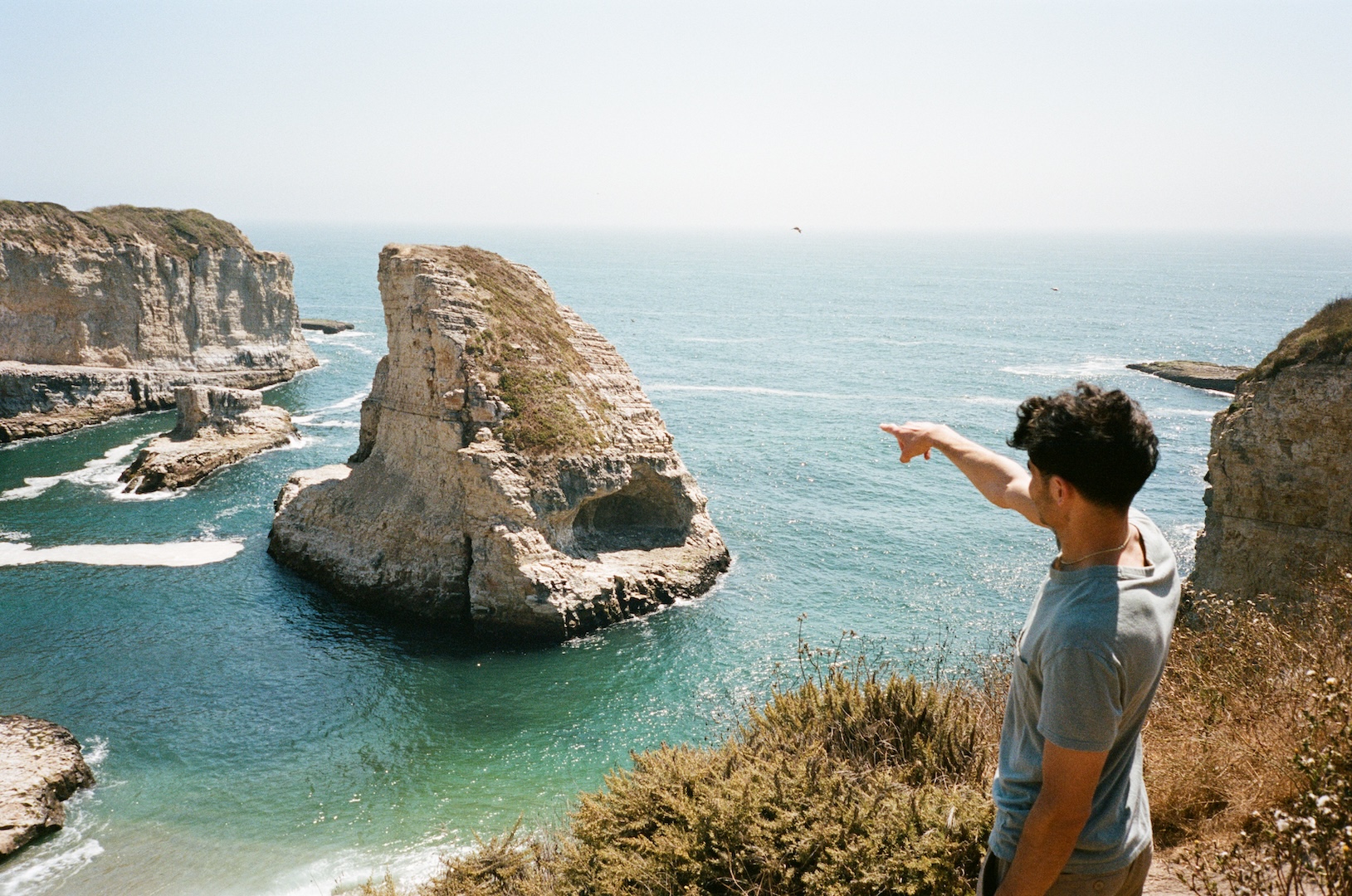 Overnighter along the Highway 1 coastline near Santa Cruz, California